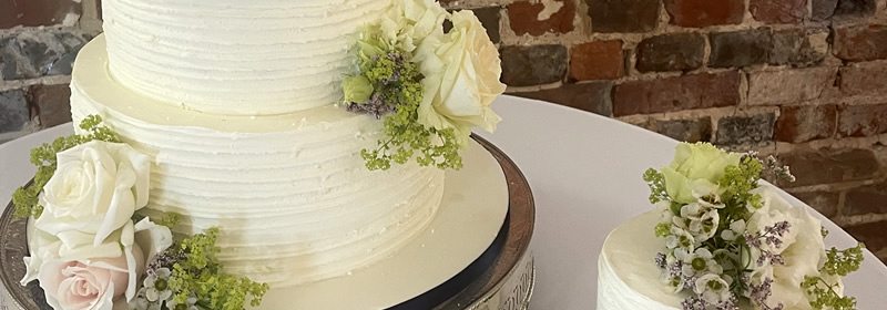 Elegant tiered cake