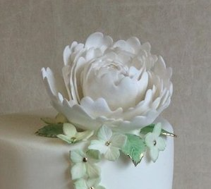 Unwired peony sugar flower