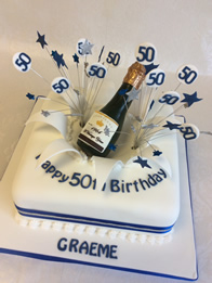 Adult birthday cake by Catherine Scott