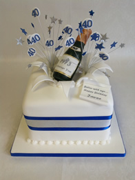Adult birthday cake by Catherine Scott