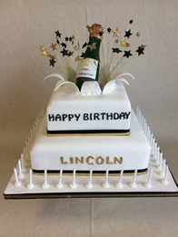Adult birthday cake by Catherine Scott