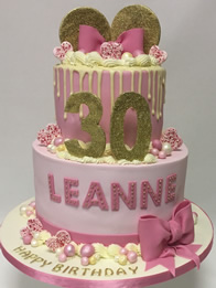 Adult birthday cake by Catherine Scott