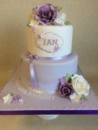 Adult birthday cake by Catherine Scott
