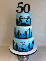 Adult birthday cake by Catherine Scott