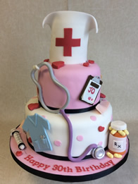 Adult birthday cake by Catherine Scott