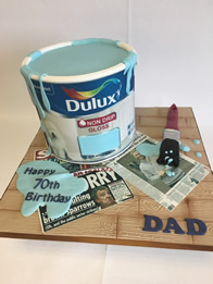 Adult birthday cake by Catherine Scott
