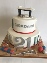 Adult birthday cake by Catherine Scott