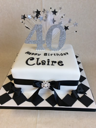 Adult birthday cake by Catherine Scott