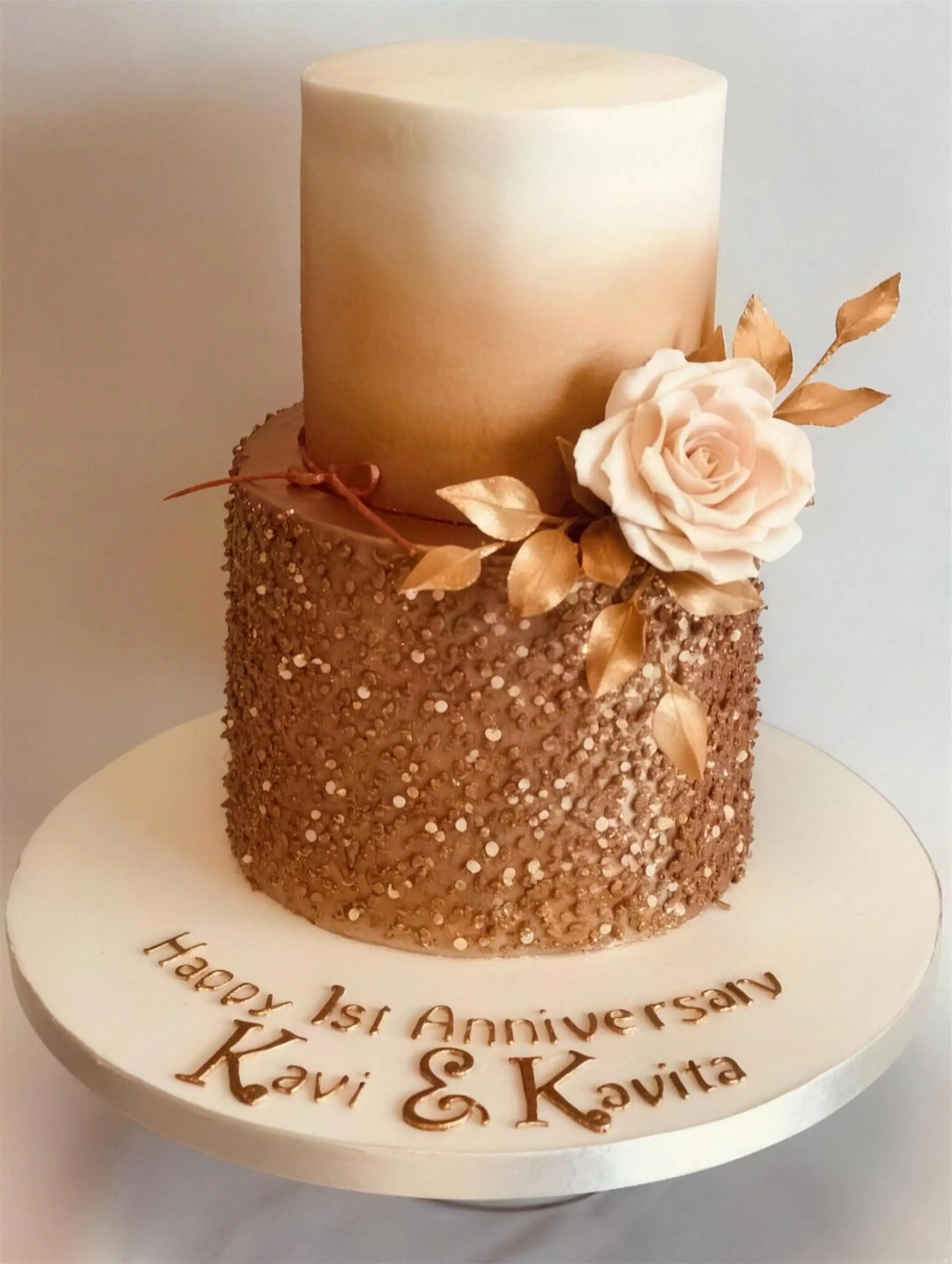 Wedding anniversary cake by Catherine Scott