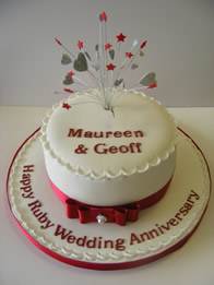 Anniversary cake by Catherine Scott