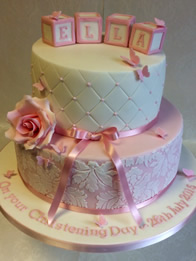 Christening cake by Catherine Scott