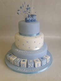 Christening cake by Catherine Scott