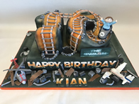 Sports & hobbies cake by Catherine Scott