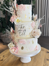 Buttercream wedding cake by Catherine Scott