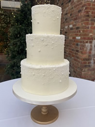 Buttercream wedding cake by Catherine Scott