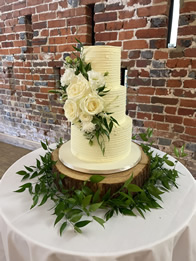 Buttercream wedding cake by Catherine Scott