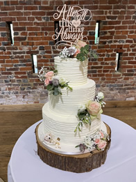 Buttercream wedding cake by Catherine Scott