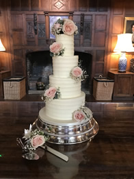 Buttercream wedding cake by Catherine Scott