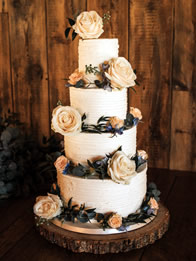 Buttercream wedding cake by Catherine Scott