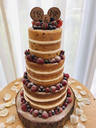 Buttercream wedding cake by Catherine Scott