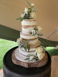 Buttercream wedding cake by Catherine Scott