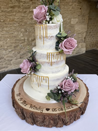 Buttercream wedding cake by Catherine Scott