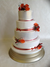 Contemporary wedding cake by Catherine Scott