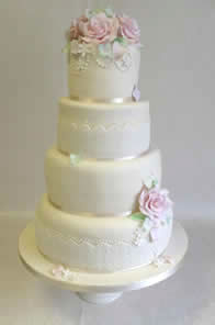 Contemporary wedding cake by Catherine Scott
