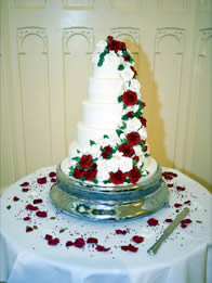 Contemporary wedding cake by Catherine Scott