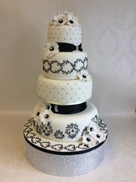 Contemporary wedding cake by Catherine Scott