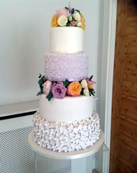 Contemporary wedding cake by Catherine Scott