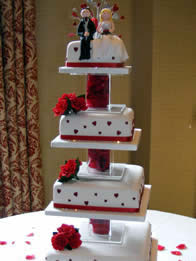 Contemporary wedding cake by Catherine Scott