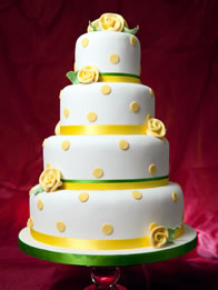 Contemporary wedding cake by Catherine Scott