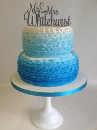 Contemporary wedding cake by Catherine Scott