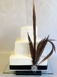 Contemporary wedding cake by Catherine Scott