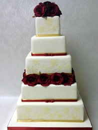 Contemporary wedding cake by Catherine Scott