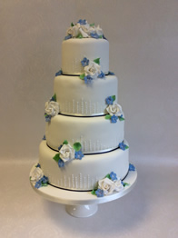 Contemporary wedding cake by Catherine Scott