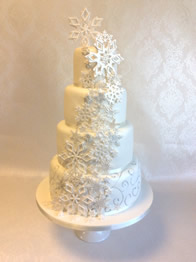 Contemporary wedding cake by Catherine Scott