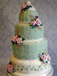 Contemporary wedding cake by Catherine Scott