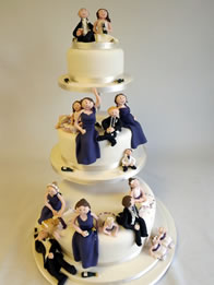 Contemporary wedding cake by Catherine Scott
