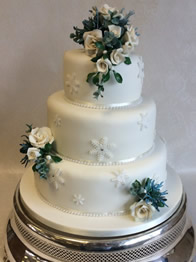 Contemporary wedding cake by Catherine Scott