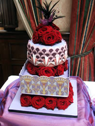 Novelty wedding cake by Catherine Scott