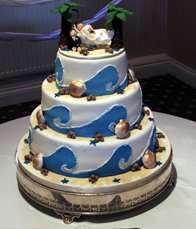 Novelty wedding cake by Catherine Scott
