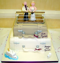 Novelty wedding cake by Catherine Scott