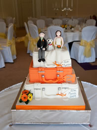 Novelty wedding cake by Catherine Scott