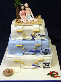 Novelty wedding cake by Catherine Scott