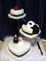 Novelty wedding cake by Catherine Scott