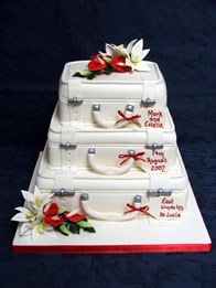 Novelty wedding cake by Catherine Scott