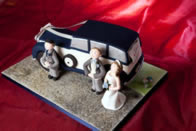 Novelty wedding cake by Catherine Scott
